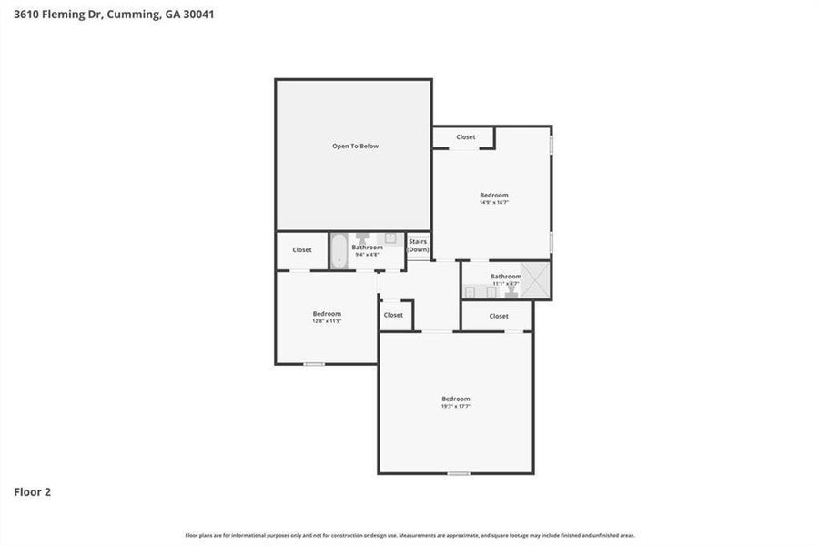 2D floor plan layout of this home in , Cumming, GA (Image 7). 2D floor plan layout of this home in , Cumming, GA (Image 7).