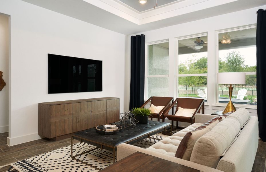 Furnished interior view inside a new home in Del Webb New Braunfels at Veramendi, New Braunfels (Image 12).