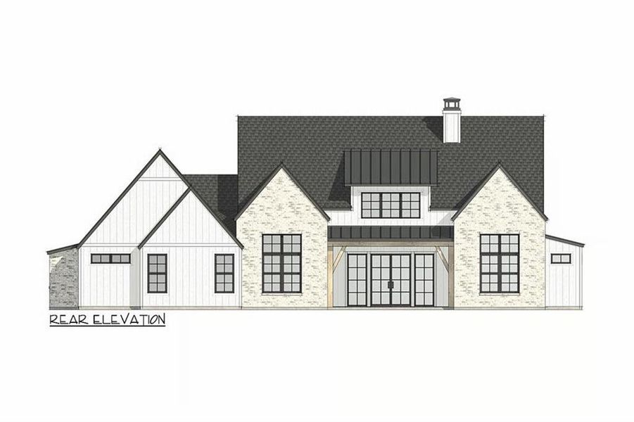 Exterior rendering of this home design in , Acworth, GA (Image 3).