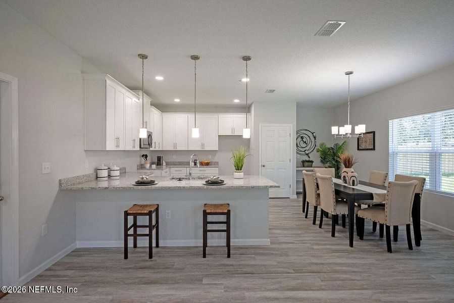 Furnished interior view inside a new home in , Jacksonville (Image 9).