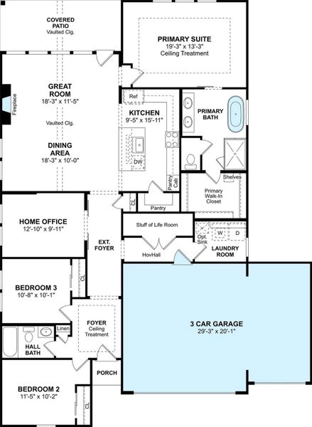 The Boise floor plan by K. Hovnanian Homes. 1st Floor Shown. *Prices, plans, dimensions, features, specifications, materials, and availability of homes or communities are subject to change without notice or obligation. The Boise floor plan by K. Hovnanian Homes. 1st Floor Shown. *Prices, plans, dimensions, features, specifications, materials, and availability of homes or communities are subject to change without notice or obligation.