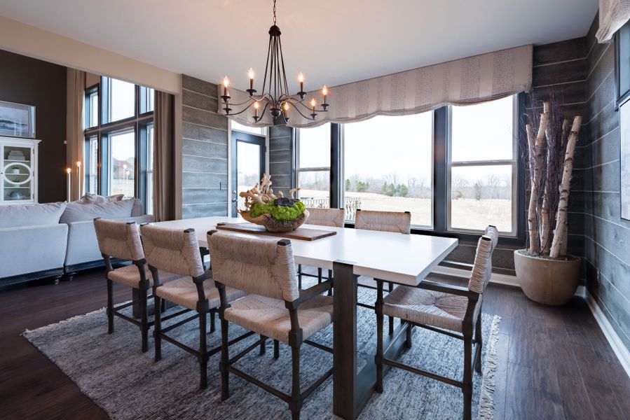 Furnished interior view inside a new home in The Estates and Meadows at Floyds Fork, Louisville (Image 17).