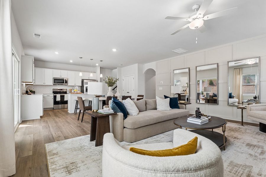 Furnished interior view inside a new home in Six Oaks, Summerville (Image 7).