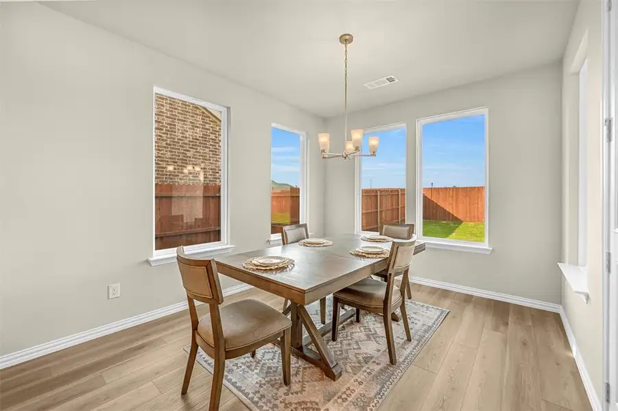 Furnished interior view inside a new home in Morningstar, Aledo (Image 13). Furnished interior view inside a new home in Morningstar, Aledo (Image 13).