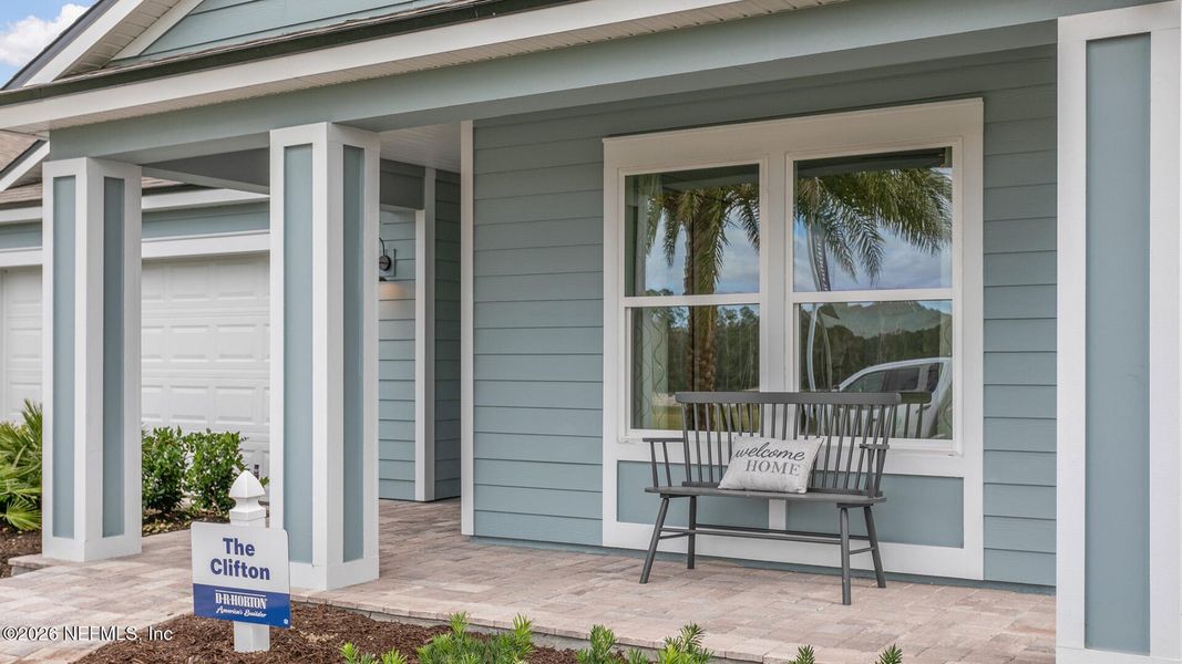Exterior details and patio area of a home in Sawmill Branch, Palm Coast (Image 4). Exterior details and patio area of a home in Sawmill Branch, Palm Coast (Image 4).