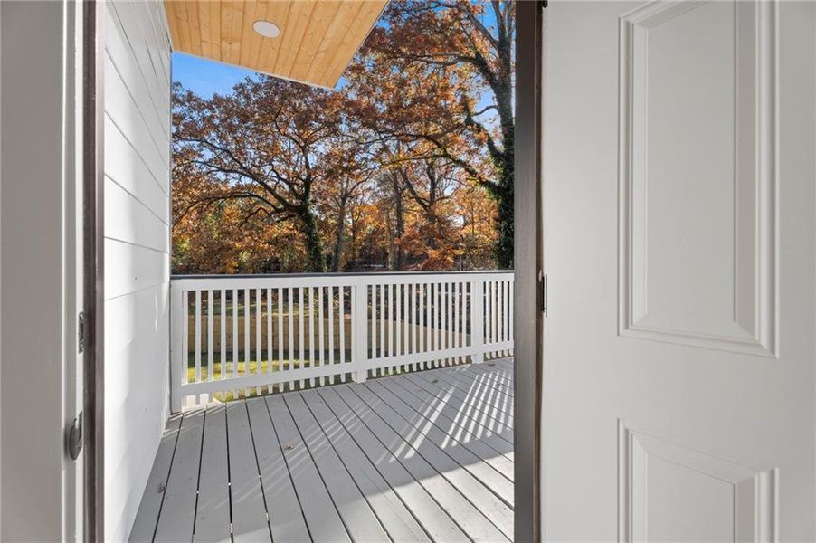 Exterior details and patio area of a home in , Atlanta (Image 31).