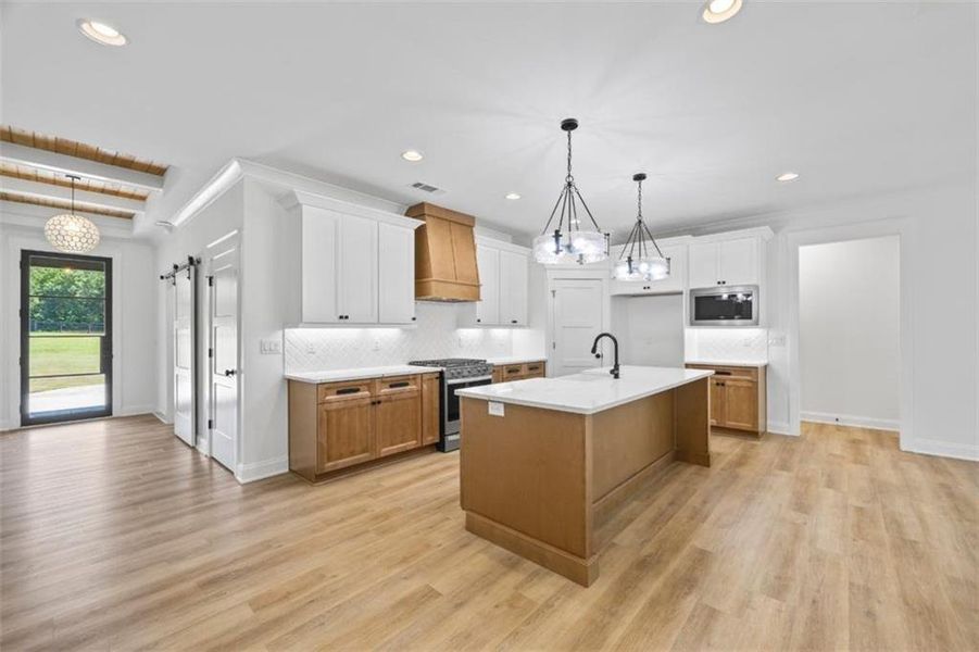 Furnished interior view inside a new home in , Monroe (Image 18).