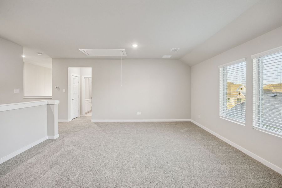 Game Room in the Wimbledon home plan by Trophy Signature Homes – REPRESENTATIVE PHOTO