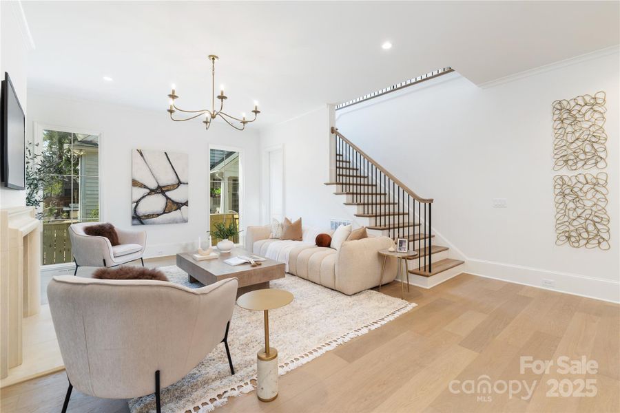 Furnished interior view inside a new home in , Charlotte (Image 32).