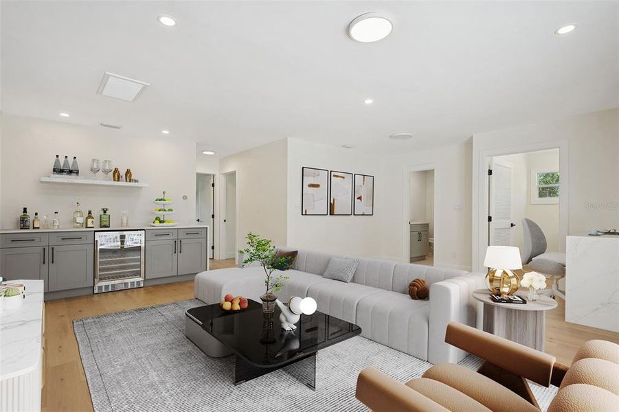 Furnished interior view inside a new home in , Sarasota (Image 6).