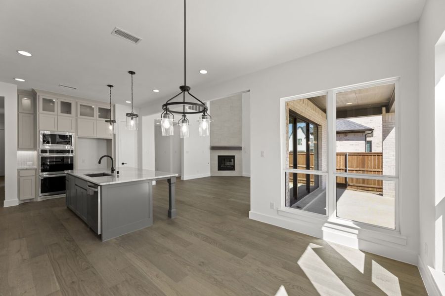 Furnished interior view inside a new home in Estates at Rockhill, Frisco (Image 9).