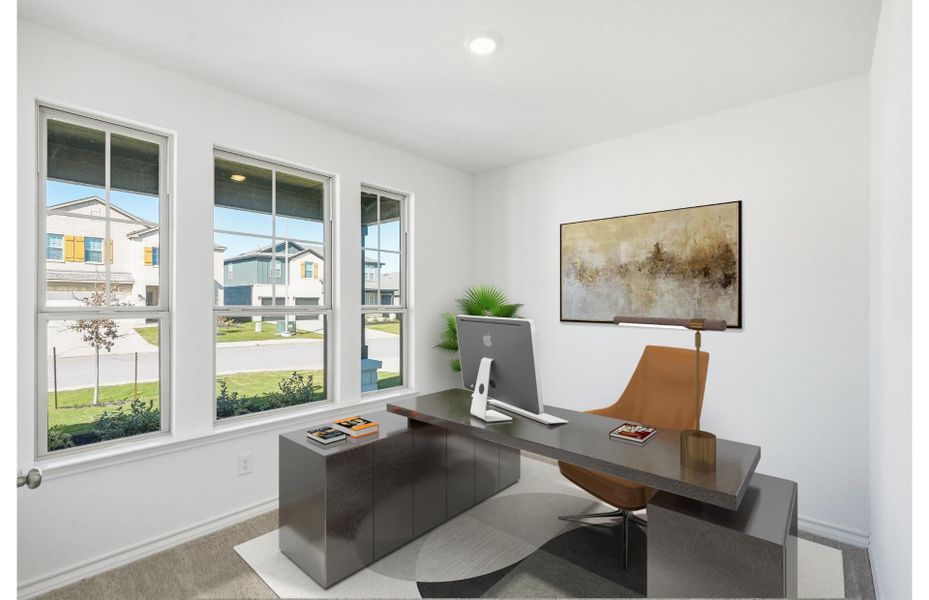 Representative furnished interior of a home built from the Albany by Pulte Homes in Nopal Valley, San Antonio (Image 13).