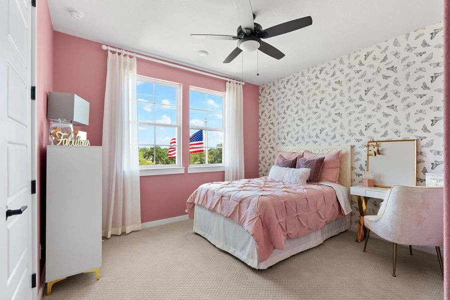 Furnished interior view inside a new home in Park Collection at Heritage, Dripping Springs (Image 27).