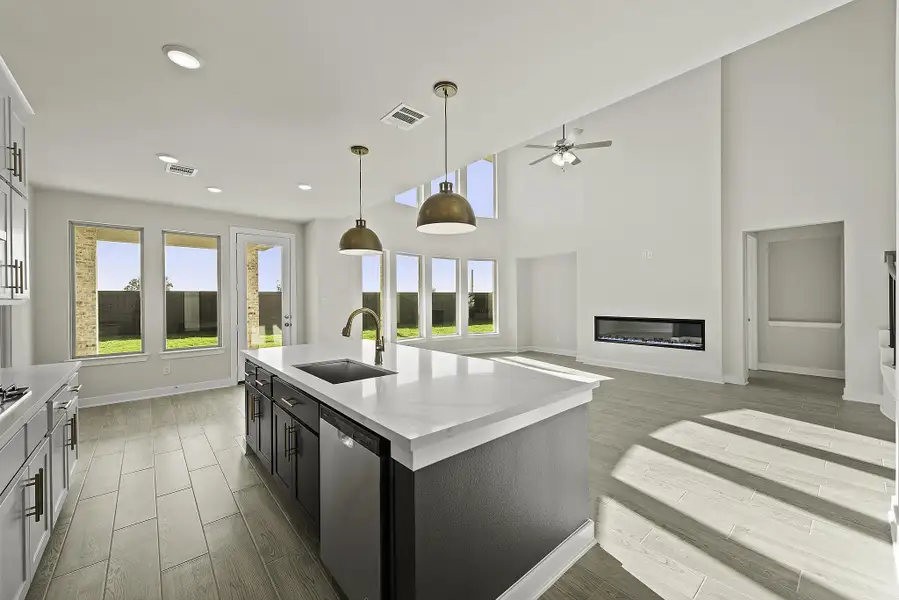 Representative furnished interior of a home built from the The Dalton by Westin Homes in Parmer Ranch - 60', Georgetown (Image 4).