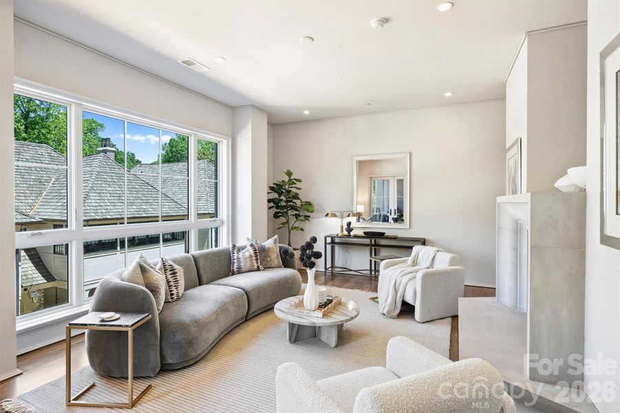 Furnished interior view inside a new home in , Charlotte (Image 18).