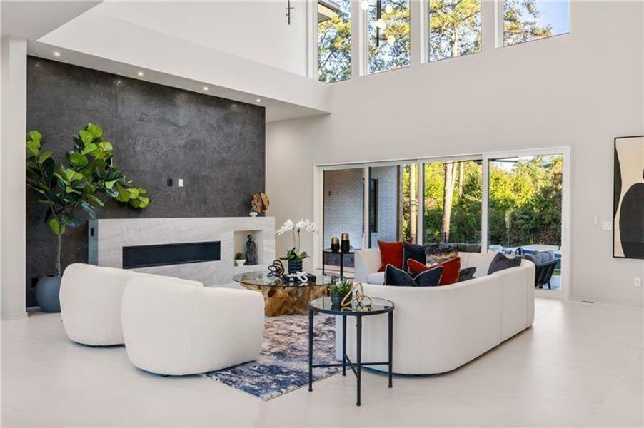 Furnished interior view inside a new home in , Atlanta (Image 13).