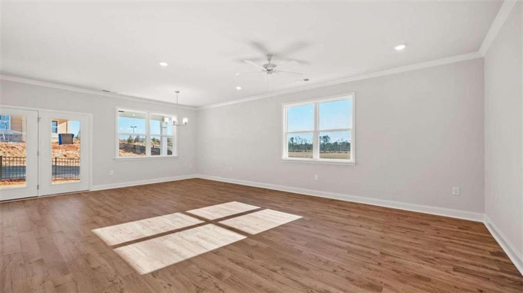 Spacious, unfurnished interior of a new home in Oak Ridge Meadows - Active Adult, Locust Grove (Image 18).