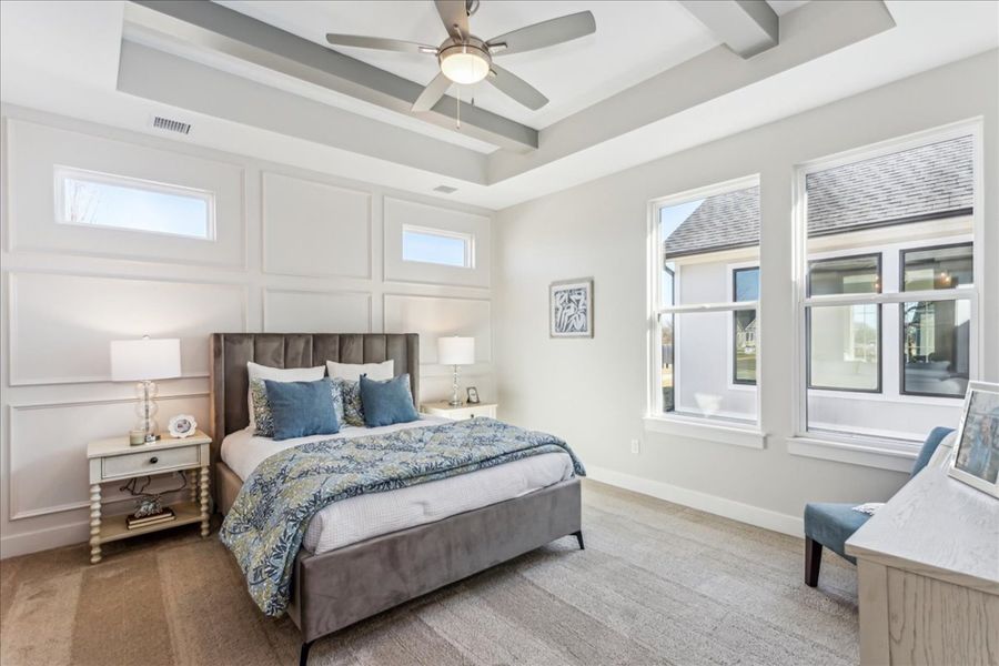 Representative furnished interior of a home built from the Bedford by Perfection Builders in The Courtyards at Cornerstone, Andover (Image 7).