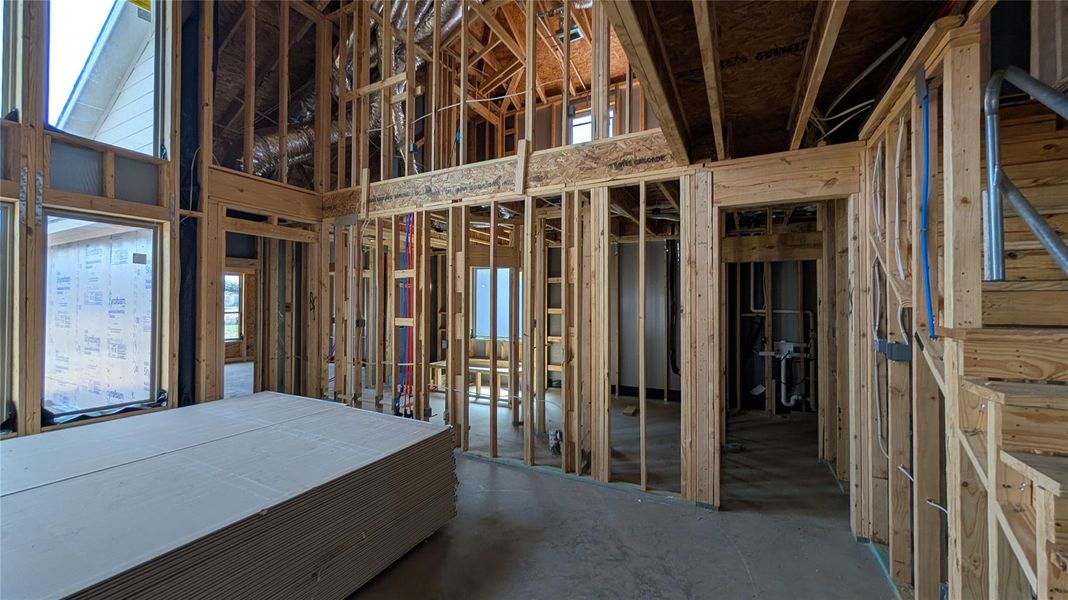 In-progress construction of a new home in Sienna 45', 50', Missouri City, TX (Image 6).