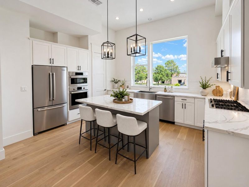 Huge Kitchen - With Big Windows/Natural Light - Bosch Appliances - Quartz Counterops - Soft Close Cabinetry (pic was virtually staged -including Fridge) Huge Kitchen - With Big Windows/Natural Light - Bosch Appliances - Quartz Counterops - Soft Close Cabinetry (pic was virtually staged -including Fridge)