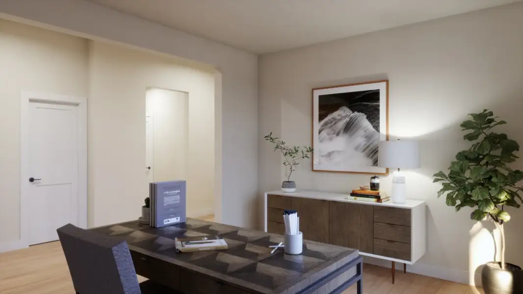 Furnished interior view inside a new home in Freedom at Anthem, Kyle (Image 12).