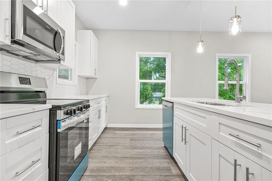 Furnished interior view inside a new home in , Stockbridge (Image 20).