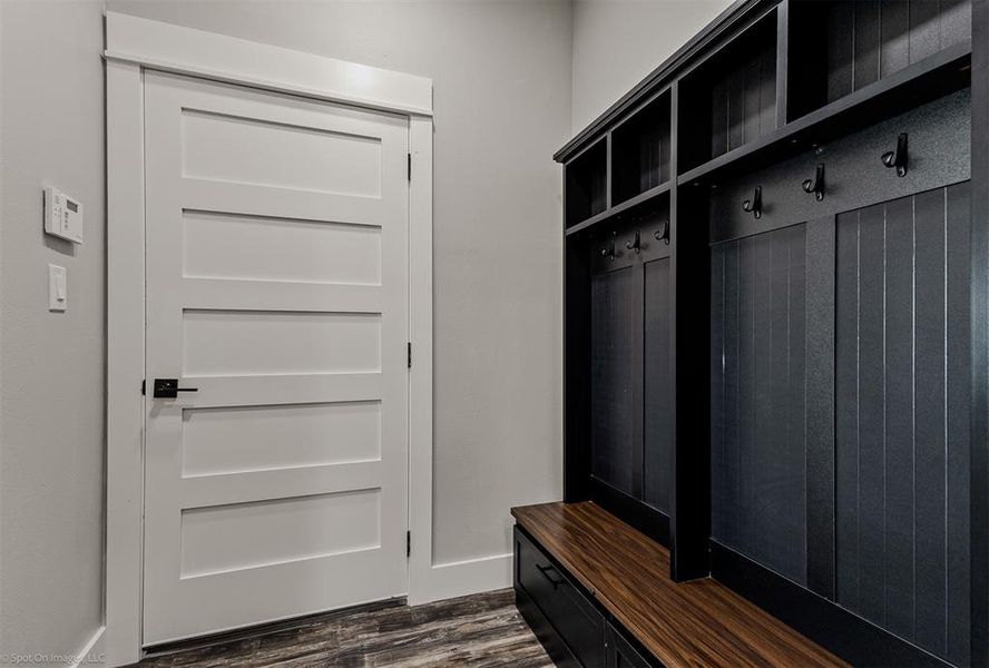 Mud Room from garage and to pantry and kitchen.