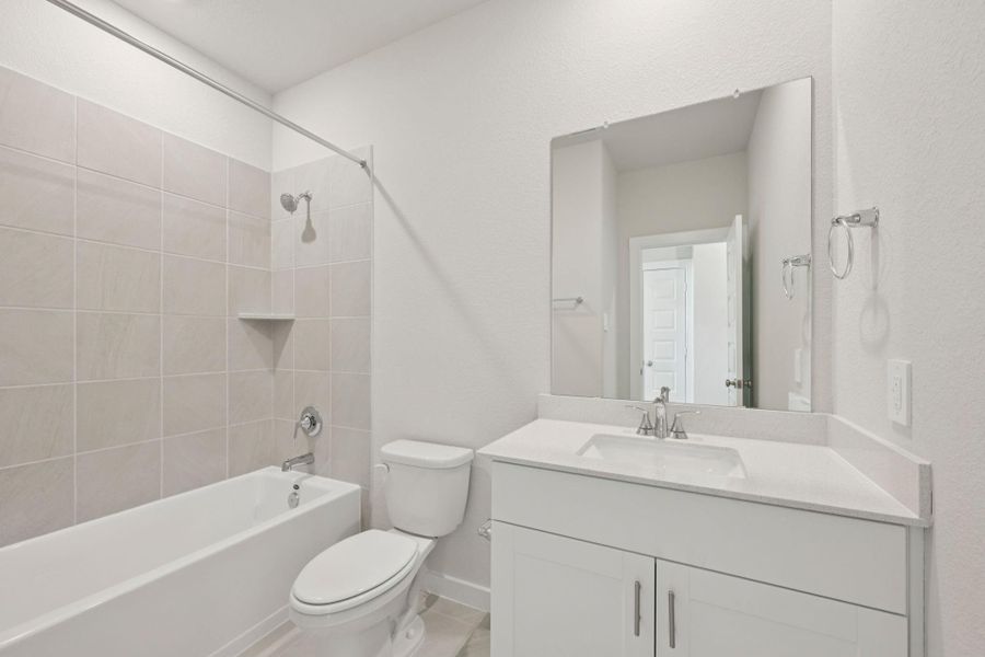 Furnished interior view inside a new home in Landing Meadows - Traditional Series, New Caney (Image 11).