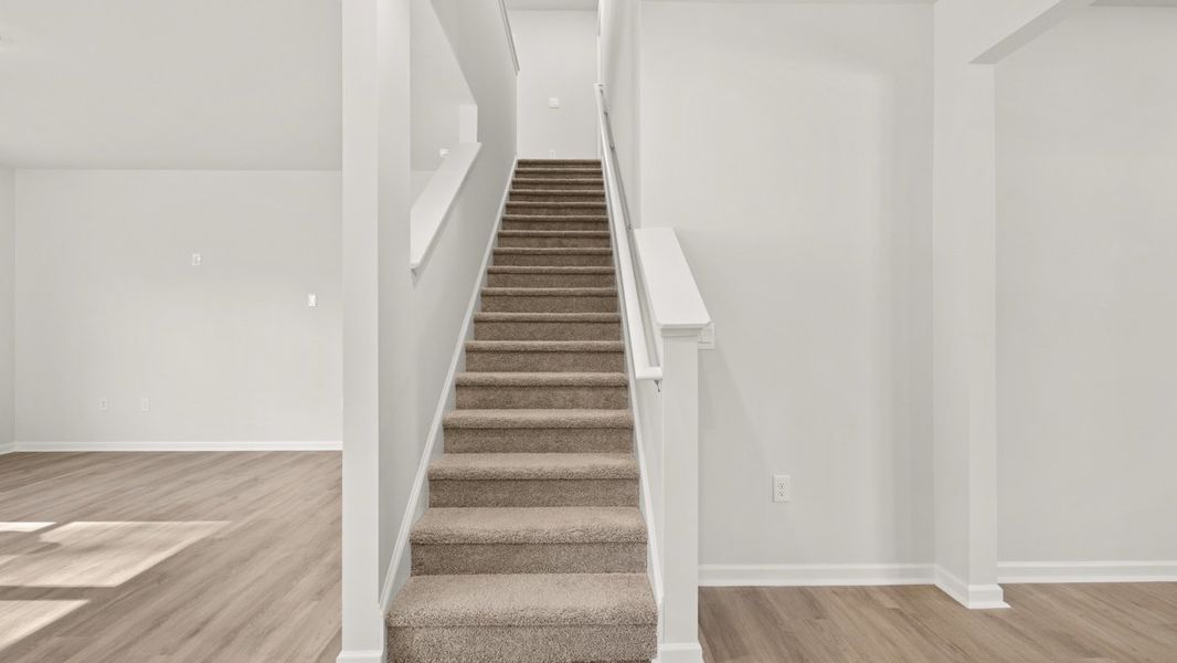 Representative unfurnished interior of a home built from the Hayden by D.R. Horton in Oconee Overlook, Gainesville (Image 20).