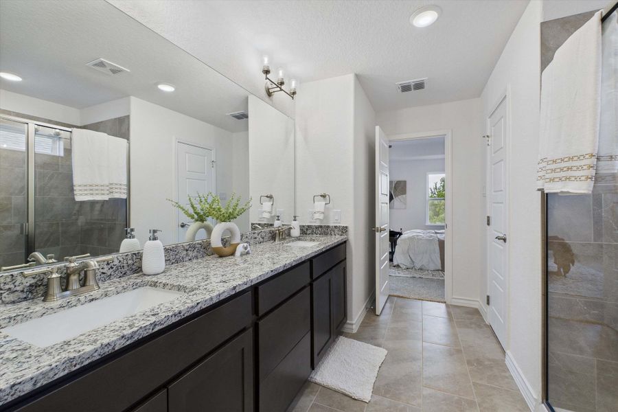 Representative furnished interior of a home built from the The Danbury I by Davidson Homes LLC in The Reserve at Potranco Oaks, Castroville (Image 11).
