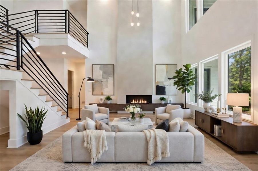 Furnished interior view inside a new home in , Duluth (Image 49).