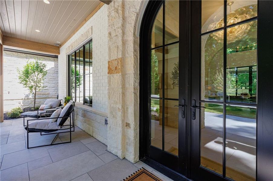 Exterior details and patio area of a home in , Alpharetta (Image 31).