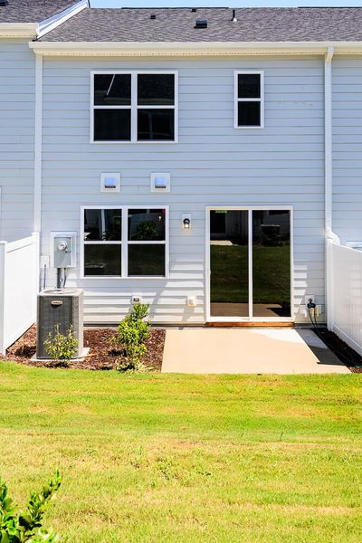 Exterior details and patio area of a home in Vaughan Farms, Angier (Image 17).