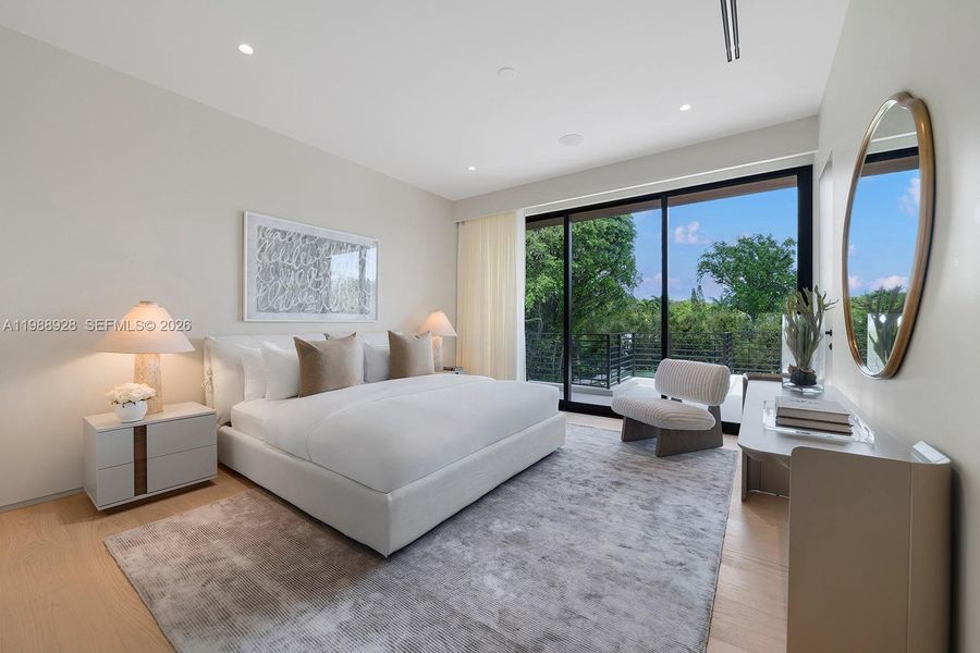 Furnished interior view inside a new home in , Miami (Image 42).