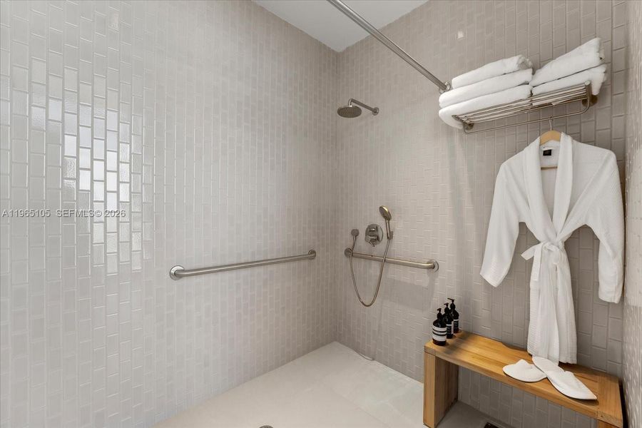 Close-up of interior finishes inside a home in , Miami Beach (Image 19).