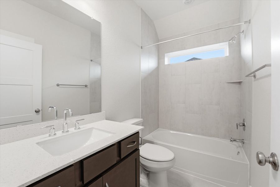 Furnished interior view inside a new home in Bridgeland, Cypress (Image 10).