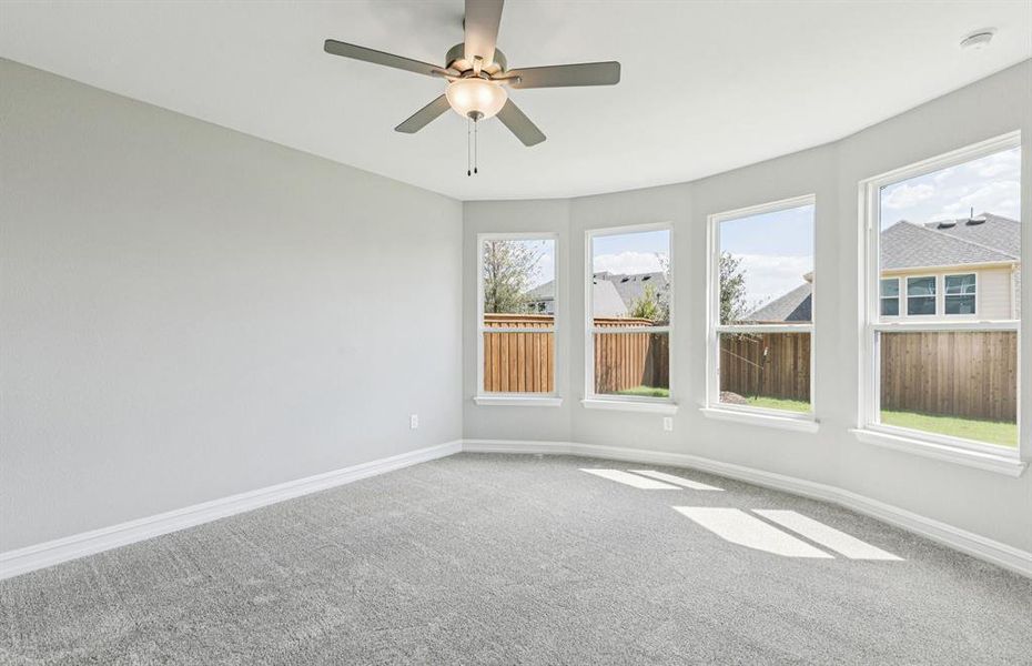 Spacious owner's suite highlighted by large windows