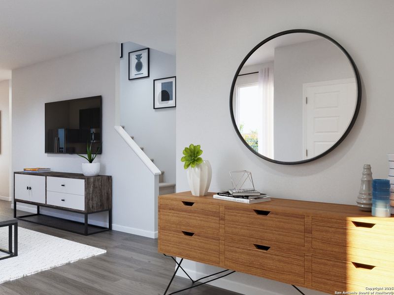 Furnished interior view inside a new home in Abbott Place, St. Hedwig (Image 12).