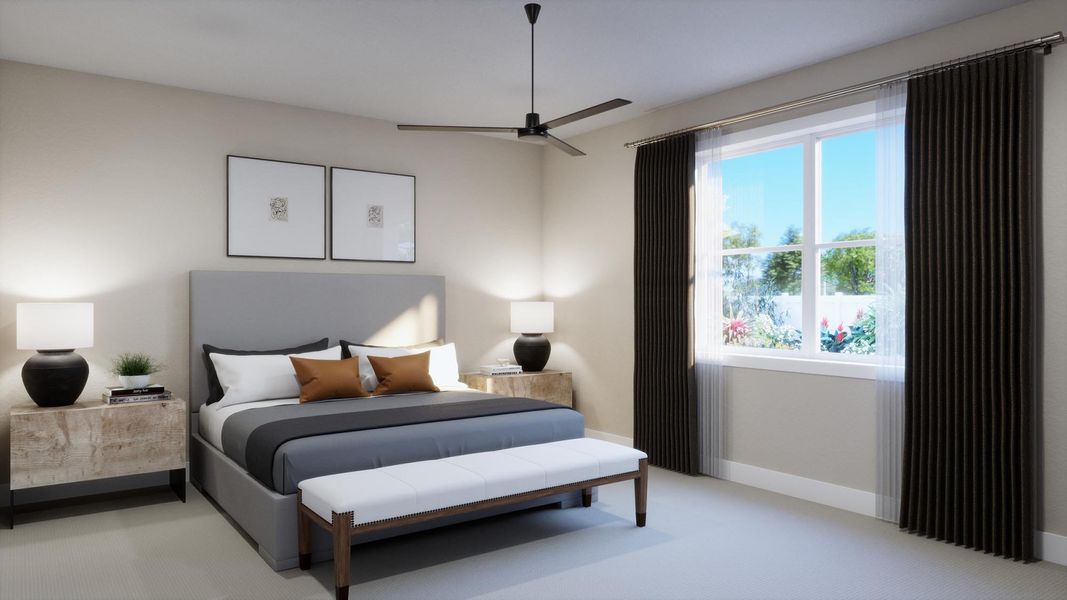 Furnished interior view inside a new home in Trinity Gardens, Deland (Image 6). Furnished interior view inside a new home in Trinity Gardens, Deland (Image 6).