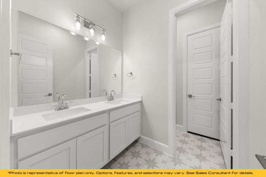 Representative furnished interior of a home built from the The Catalina by Stonefield Homes in The Highlands, Rockwall (Image 79).