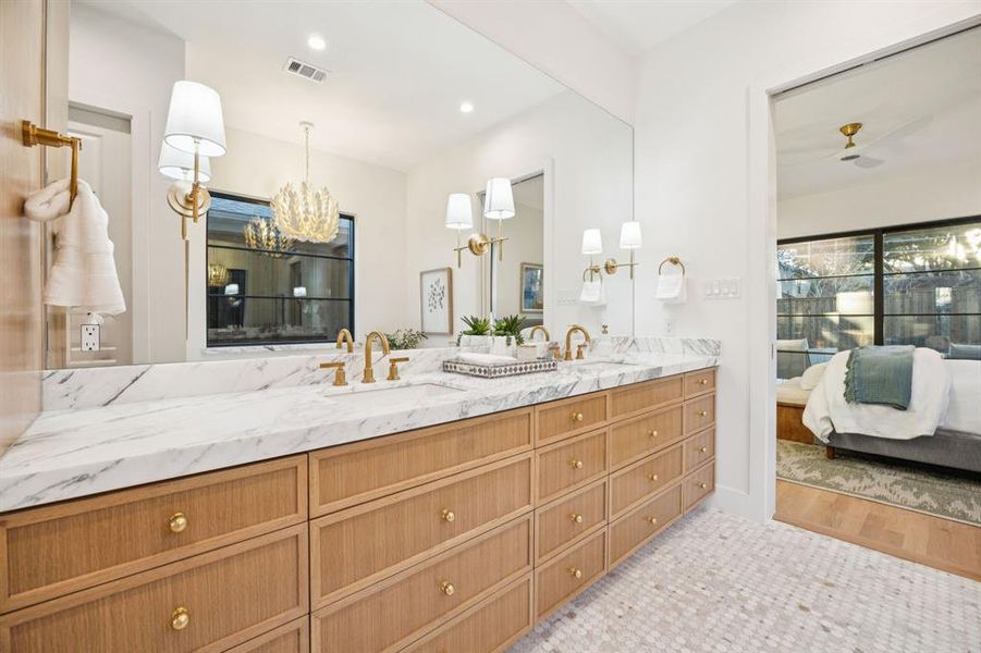 Furnished interior view inside a new home in , Dallas (Image 7).