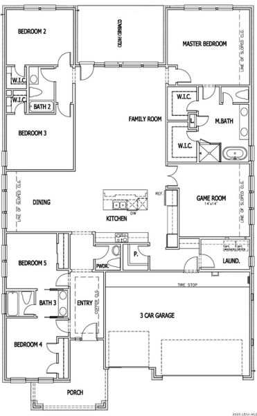 2D floor plan layout of this home in The Crossvine, Schertz, TX (Image 2). 2D floor plan layout of this home in The Crossvine, Schertz, TX (Image 2).
