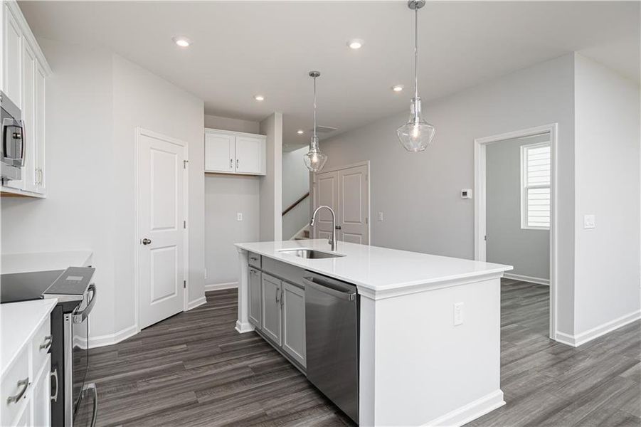 Furnished interior view inside a new home in Madison at Buice Lake, Acworth (Image 5).