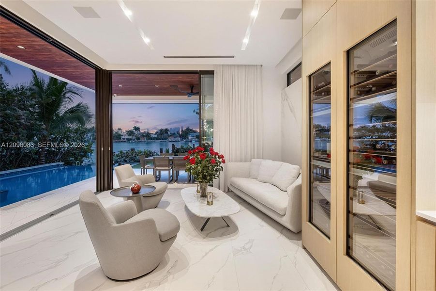Furnished interior view inside a new home in , Miami Beach (Image 9).