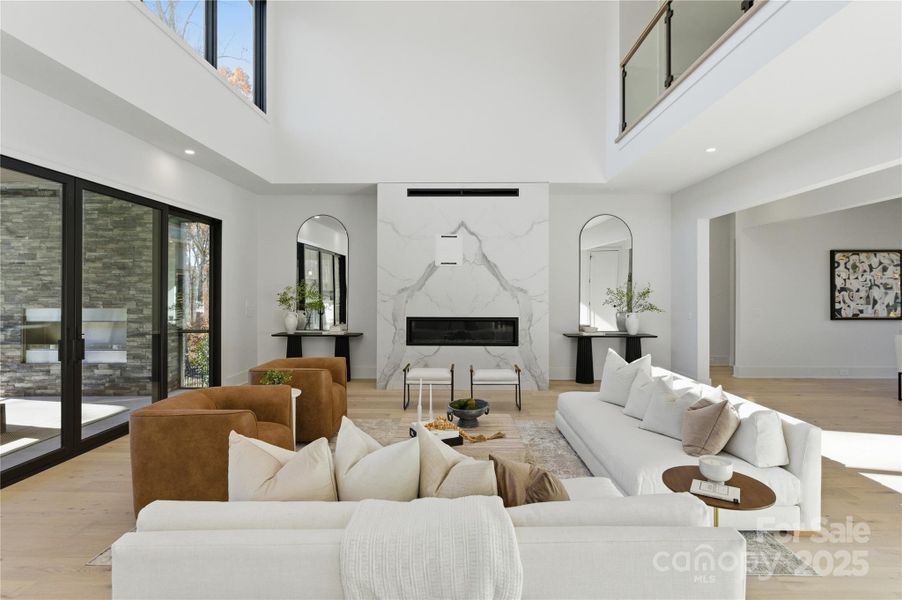 Furnished interior view inside a new home in , Matthews (Image 33).