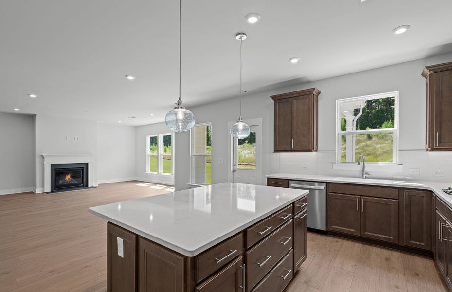 Furnished interior view inside a new home in Creekside at Skelton, Hoschton (Image 45).