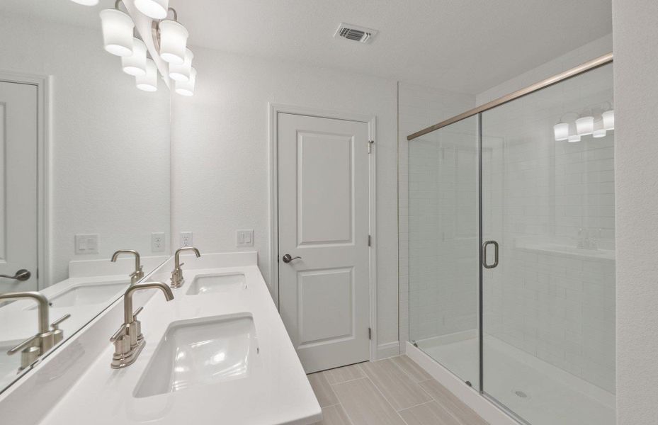 Furnished interior view inside a new home in Patterson Ranch, Georgetown (Image 15). Furnished interior view inside a new home in Patterson Ranch, Georgetown (Image 15).