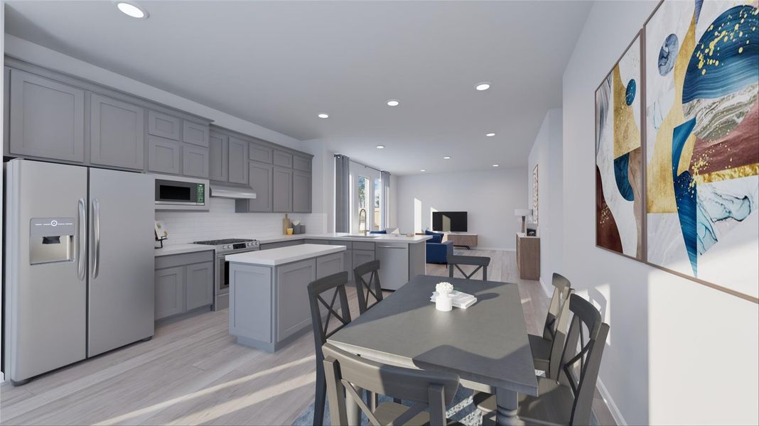 Furnished interior view inside a new home in Oakberry Trails, Waller (Image 21).