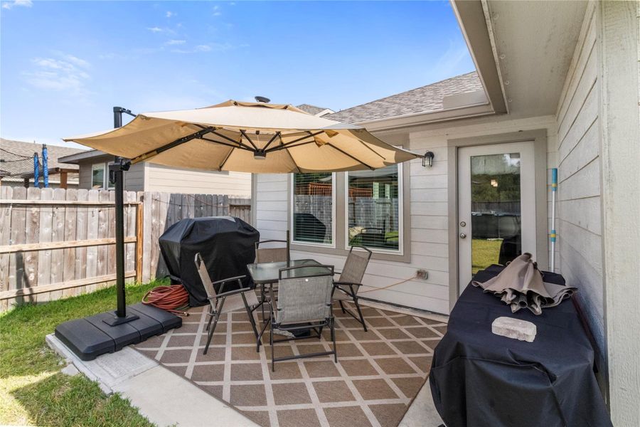 BACK PATIO AREA BACK PATIO AREA