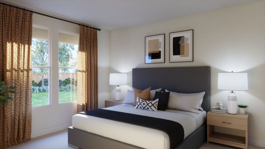 Representative furnished interior of a home built from the 4011 by Risewell Homes in Parkton Square, Kyle (Image 10).